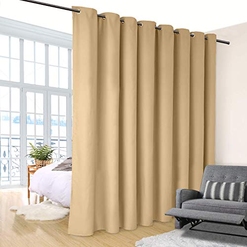 Vailge Room Divider Tension Rods, Premium Curtain Tension Rods,83-122 Inch,No Drilling, Adjustable Large Window Stall Tension Pole-Black #TOP2