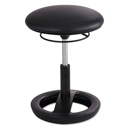 Image of Safco Twixt Active Movement Seating Chair, Ergonomic Support, Adjustable Height, Black Vinyl