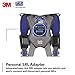 3M 1113707 DBI-SALA ExoFit X300 Climbing/Positioning/Rescue Safety Harness Fall Protection, OSHA, ANSI, Back, Hip, Front, and Shoulder D-Rings, Auto-Locking Quick Connect Leg and Chest Buckles, XLarge