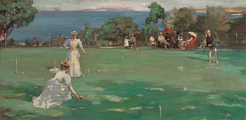 La Partie de Croquet de Lavery Poster Toile Style Street Art Graffiti Moderne 60x90cm