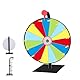 Glücksrad, Glücksrad zum Drehen, Gluecksrad Gluecksrad, Glücksrad zum Selbstgestalten mit Markierstift, 15 Slots, für Lotteriespiele, Wortspiele, Karneval Party