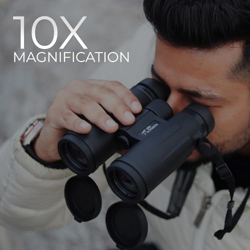 Image of Pie Matrix Swift S10 10x42 HD Binoculars | BAK4 Prism, Multi-Coated Optics, 119m /1000m Wide View, Waterproof, Ideal for Birdwatching & Safari