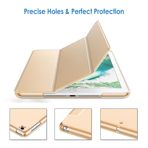 JETech Case for iPad (9.7-Inch, 2018/2017 Model, 6th/5th Generation), Smart Cover Auto Wake/Sleep (Beige) - Image 3