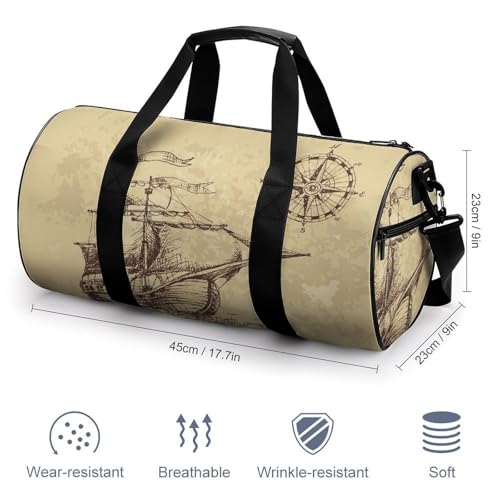 Sac de voyage boussole de bateau compact pour le week-end - 2
