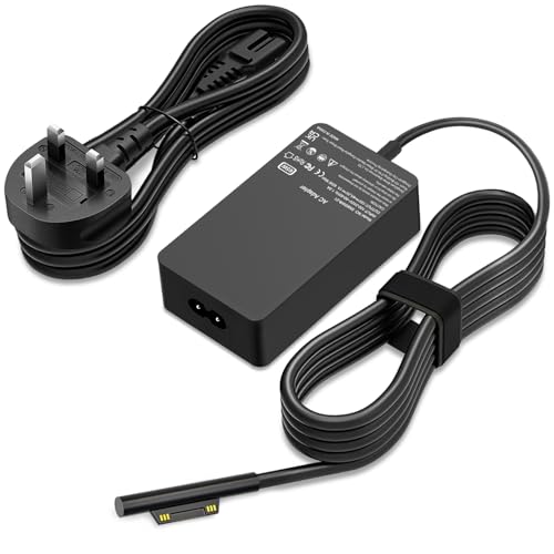 GBMGLRY 65W Laptop Charger Compatible With Microsoft Surface Laptop 6 5 4 3 2 1 Pro 10 9 8 7+ 7 6 5 4 3 X Book 3 2 1 Funktioniert mit 65W 44W 36W 24W