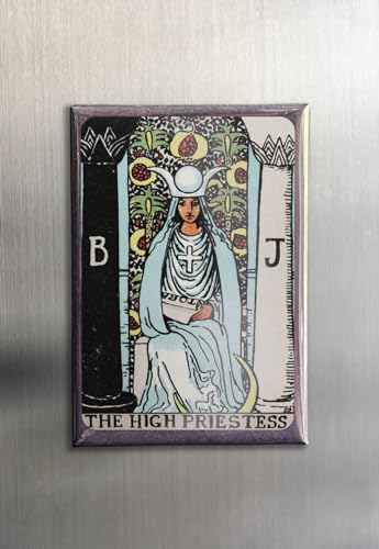 Imán para refrigerador The High Priestess Tarot miniatura 2