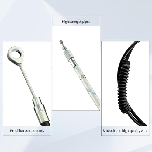 Image of Motorcycle Clutch Cable Wire Steel Braided 55 inch 140cm Compatible with Harley Sportster XL883 1986-2013 XL1200 2004-2020 XL 883 1200 Stainless Cable Models
