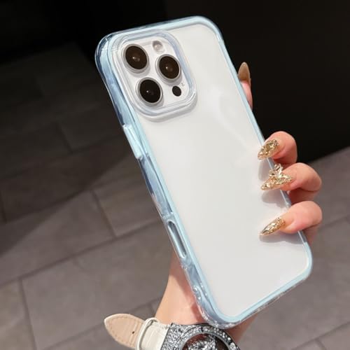 Coque souple iPhone 15 Pro Max et 16 Plus bleu antichoc premium