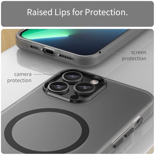 Coque iPhone 13 Pro Max Asuwish compatible Magsafe et protège-écran mat