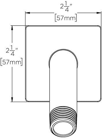 Polished Chrome 7.25" Shower Arm with Flange