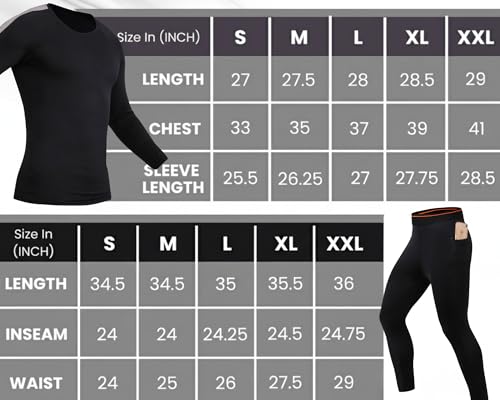 Image of NEVER LOSE Men's Workout Set Compression Shirt and Pants Top Long Sleeve Sports Tight Base Layer Suit Quick Dry & Moisture-Wicking (Compression Workout Set Combo)