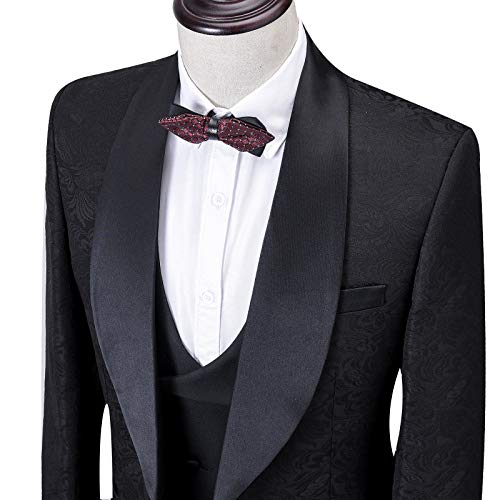 Premium Paisley Floral Flower Premium Slim Fit Tuxedo Prom Party Wedding Groom Suits Blazers Jacket Coat3