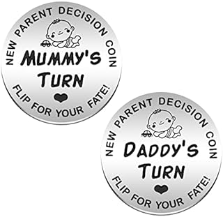 New Parents Decision Coin,Gifts for Mum Dad,New Mum GiftsStainless Steel Commemorative Coins, Gifts for Dad Mum, Newborn Baby Gifts, Mother's Day Gifts