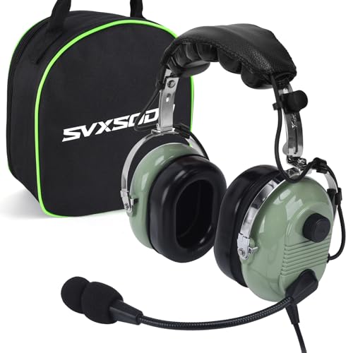 Aviation Headsets GA Headphone Noise Reduction for Pilot Trainees...