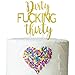 Fanshiontide Dirty Thirty Cake Topper, Happy Birthday Tortendeko Geburtstag Glitzer Gold Kuchendeko Girlande Cake Torten Kuchen Topper für Mädchen Junge Geburtstag Party Dekoration