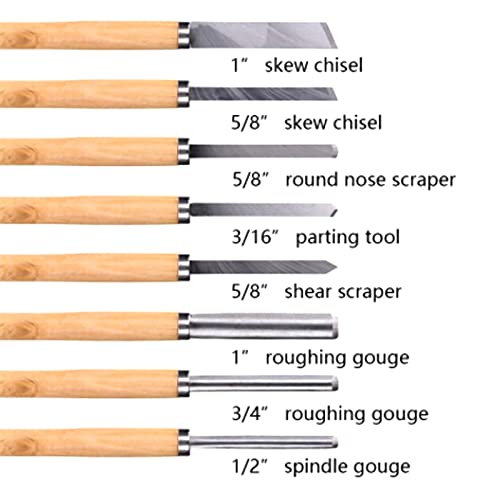 Set de 8 Fresas para Tornería de Madera miniatura 4