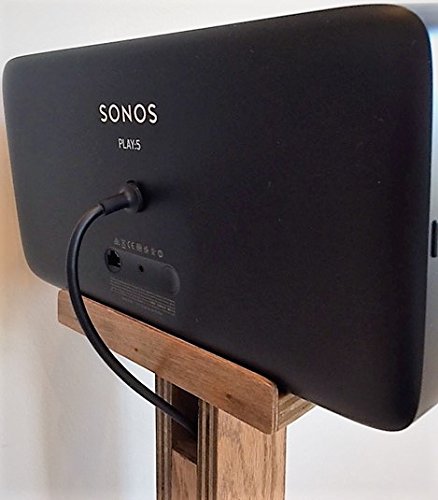 Beautiful Wood Speaker Stand Handcrafted & Compatible For Sonos Play 5 And Sonos Five. Made In U.s.a. Single Stand. Oak Color. #TOP5