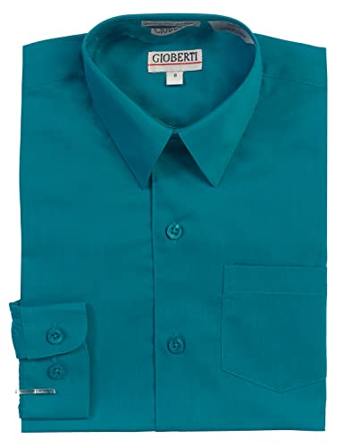 Image of Gioberti Boys Long Sleeve Solid Dress Shirt