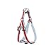 POOCHEE DESIGNS Dog Harness, Small, Red Stripe on Baby Blue