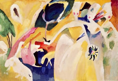 Tableaux graffiti art mural Vassily Kandinsky impression moderne 60x90cm