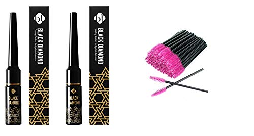 2Pack + 50Pink Blink Eyelash Extensions Black Diamond Coating Sealant/Sealer + 50 PINK