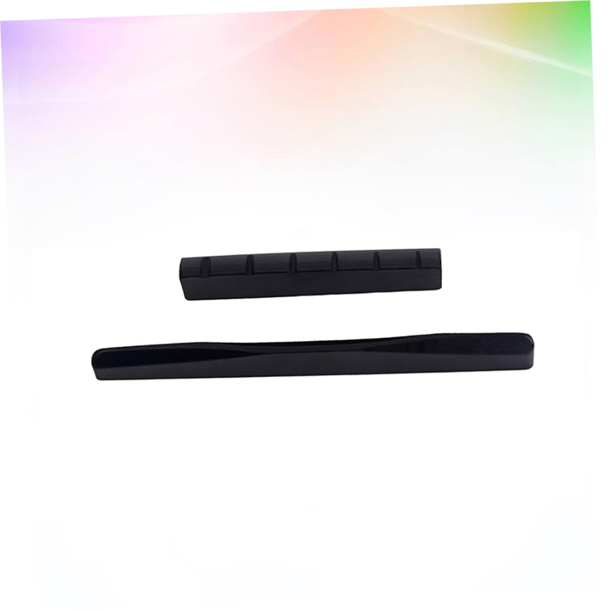 Toyvian Sillín de Guitarra de Hueso Negro Gl905 para Guitarra Clásica y Acústica Juego de 2 Piezas