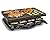 Hamilton Beach Electric Indoor Raclette Table Grill, 200 sq. in. Nonstick Griddle Serves up to 8 People for Parties and Family Fun, Includes 8 Warming Trays, Black (31612-MX)