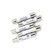 5Pcs FF10A 600V Very Fast Acting 10A Multimeter Fuse Brass, Nickel-Plated Fuse 6.3 x 32mm