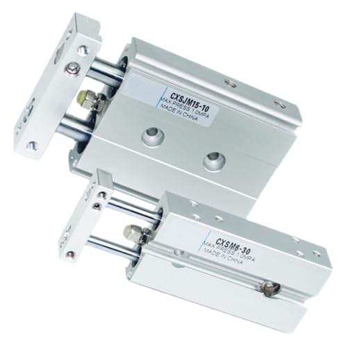 Vérin double compact CXSJM32-75 pneumatique guidé alésage 32mm - 2