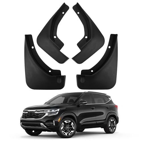 Image of Mud Flaps Compatible with 2026 Kia Seltos Accessories 2021-2025 All Weather Fender Guard Mudguards Sediment Protection No Need to Drill Holes
