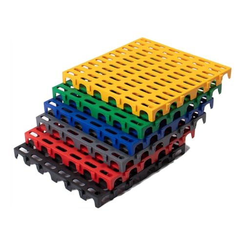 Rejillas De Drenaje Modulares Entrelazadas For Exteriores, 50 X 50 X 5 Cm, For Desagües De Baños, Garajes Y Terrazas.(Green,20 pieces)