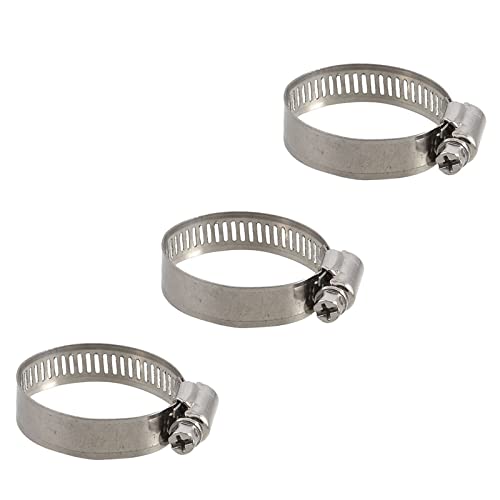 METALLIXITY 調整可能バンドクランプ ホースクランプ ホース留め金 21mm - 44mm 3個 メタル ガーデンチューブパイプ締め用のサムネイル