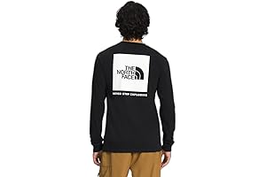 The North Face Men's Heritage Orange Long Sleeve Box NSE Tee