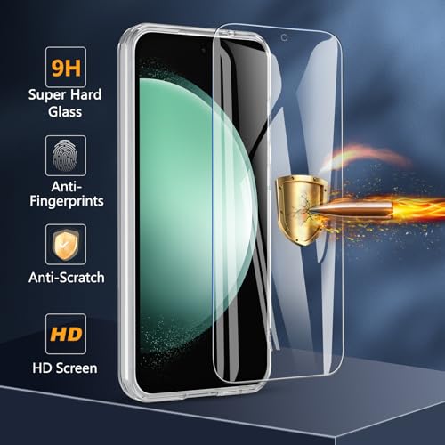 Image of OWKEY Design for Galaxy S23 FE Case 6.4'', Magnetic Galaxy S23 FE Case for Magsafe with Screen Protector [Military-Grade Protection] Shockproof Phone Case S23 fe Slim Protective case S23 FE 5G, Clear