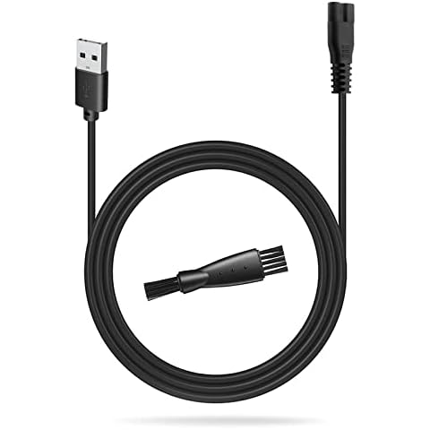 uijino HOLDOG Dog Clippers Charger, 5V USB Charging Cable for HOLDOG Cat Grooming Clippers, Charging Cord Line for Professional Heavy Duty Dog Grooming Clipper with Cleaning Brush, 3.3ft Power Cord Cover