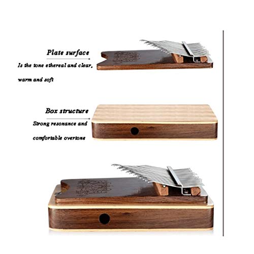 Rvlaugoaa Piano à Pouce Thumb Piano 21 clés Doigts Piano Noir Noyer Portable Pouce Piano for Enfants et Adultes… - Les Beatles, Paul McCartney, John Lennon, RIngo Starr, George Harrison Rvlaugoaa Piano à Pouce Thumb Piano 21 clés Doigts Piano Noir Noyer Portable Pouce Piano for Enfants et Adultes… – Image 4