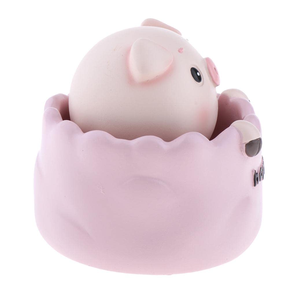 CALANDIS Lovely Resin Happy Pig Shaking Head Kids Toy Home Office