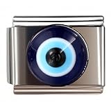 NOOFNO Italian Bracelet Charms,Compatible for 9mm Italian Charm Bracelets for Women,Men,Sky,Evil Eye .ICJ363