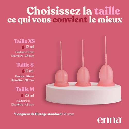 Coupe menstruelle ENNA CYCLE M : stérilisation facile contre les bactéries vaginales - 6