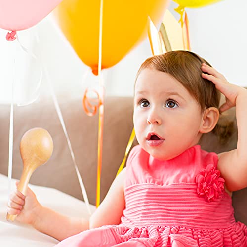 image for LHYCS Musical Instruments Set, 15PCS Natural Wooden Percussion Tambour