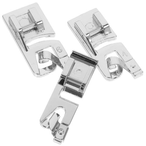 Set de 3 Pies de Prensatelas para Máquina de Coser Rolled Hemmer