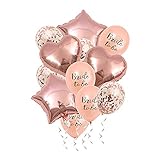 Bride To Be Foil Balloon, 12pcs Bridal Shower Decorations Engagement Balloons Bachelorette Decoratio
