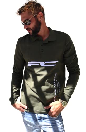 Polo brodé luxe homme en coton piqué haut de gamme taille M