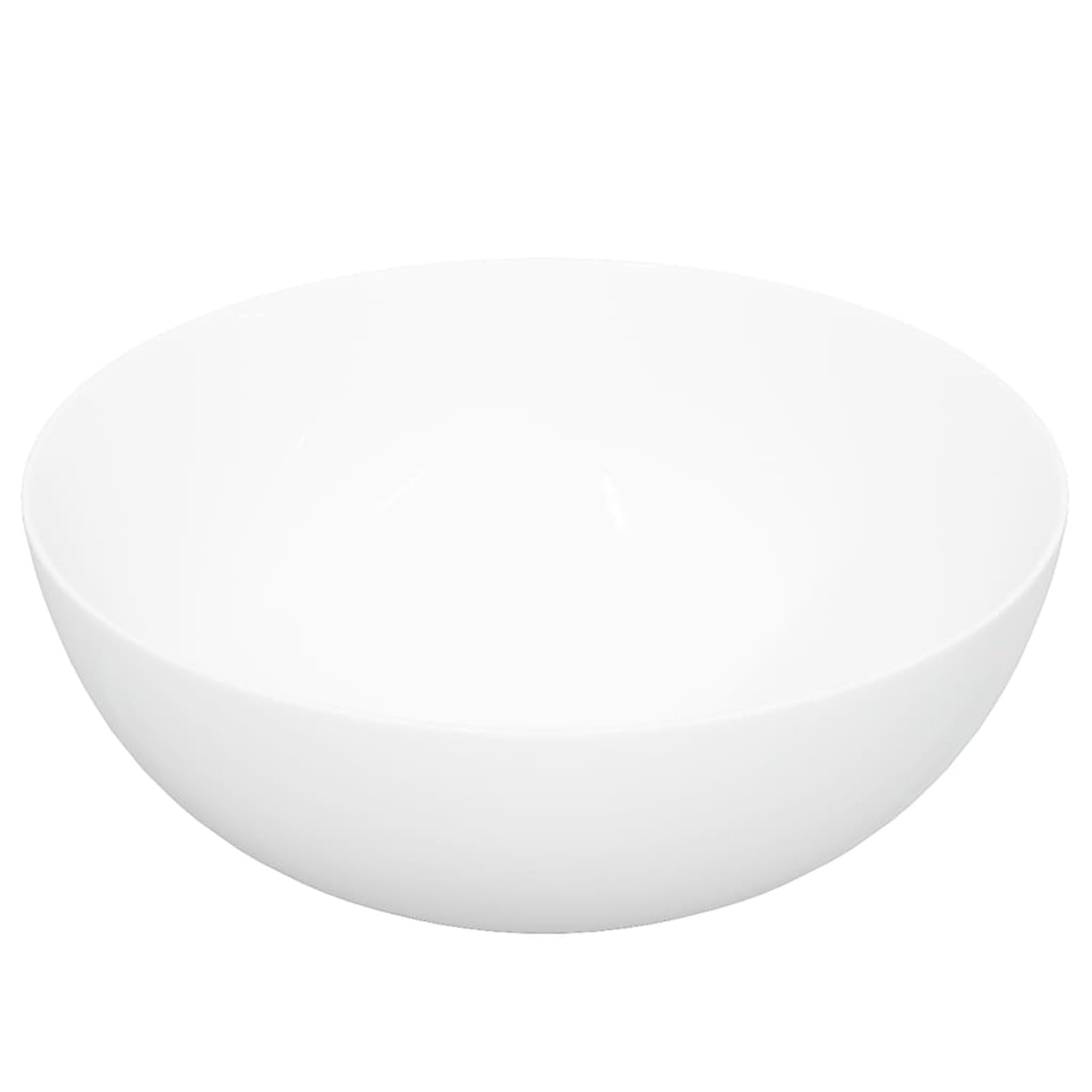 ShGaxin Lavabo Redondo de cerámica Blanco 36x15 cm, Fregadero, Lavabo Baño, Lavamanos Baño, Lavatorio Casa De Banho, Mueble Lavabo sobre Encimera