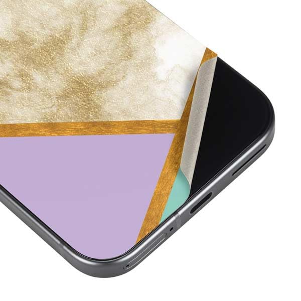 Skinit Decal Phone Skin Compatible with Google Pixel 9a - Angled Marble Design