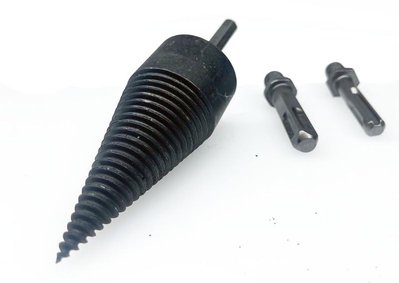 Log Wood Splitter Firewood Breaker Drill Bit Screw Cone Driver Fit Hex SDS Plus