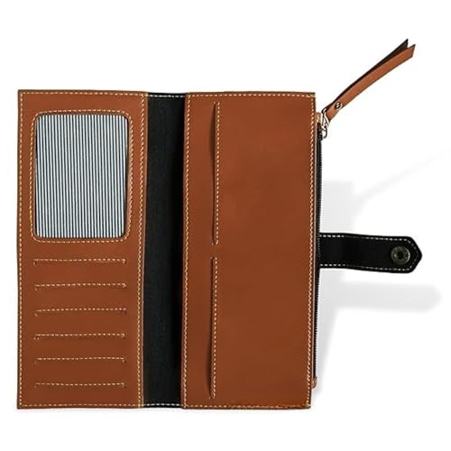 Image of Personalized Leather Wallet | Custom Name & Charm | Unisex Faux Leather Wallet with Button Closure | Stylish & Durable Gift for Men & Women (Tan)