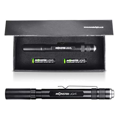 Monster Light MPL-300 250Lumen LED Stylus PenLight IPX6 with Pocket Clip - Perfect