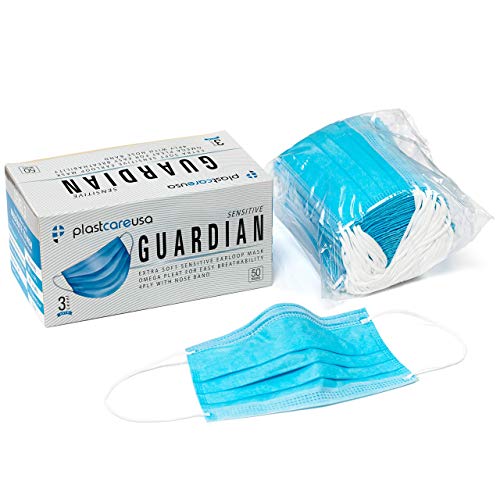 PlastCare USA 100 4-Ply ASTM Level 3 Face Masks, Disposable (Blue) (2 Boxes of 50) - Thumbnail 6