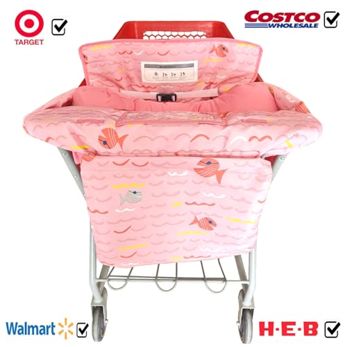 image for Love&go Soft Pillow Attached 2-in-1 Shopping Cart and High Chair Cover